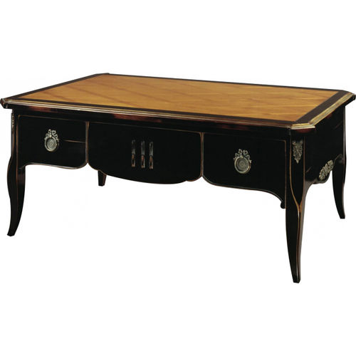 Mesa de centro de estilo Luís XV - POMPADOUR : 50770  - LABARERE - em madeira laqueada / retangular / com gavetas