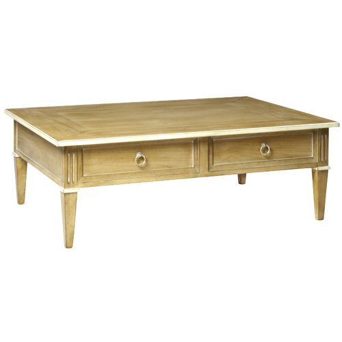Mesa de centro clássica - RECAMIER : 35014 - LABARERE - em madeira laqueada / retangular / com gavetas