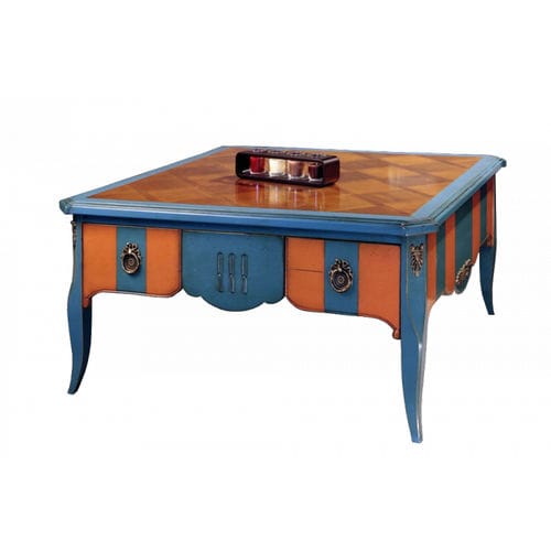 Mesa de centro clássica - POMPADOUR : 50771 - LABARERE - em madeira laqueada / quadrada / com gavetas