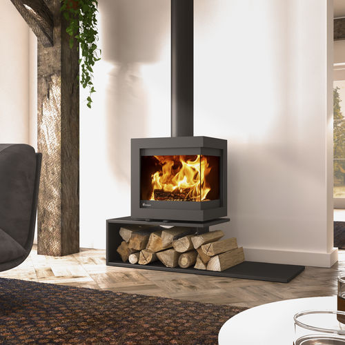 Salamandra a lenha - Dik Geurts - Bora Corner, Floating Plateau - DRU - 9 kW / 4 kW / com pés