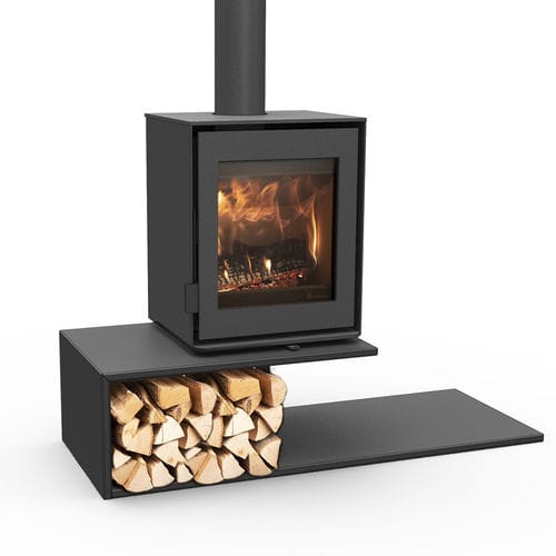 Salamandra a lenha - Dik Geurts - Modivar 5, Floating Plateau - DRU - 4 kW / 5 kW–10 kW / de piso