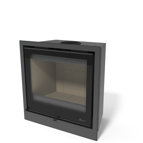 Lareira tipo inserto a lenha - DIK GEURTS PROSTYLE VENTILATED  - DRU - em aço / contemporânea