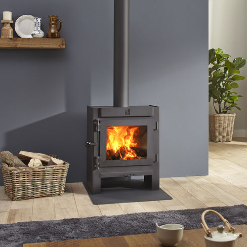 Salamandra a lenha - Dik Geurts - Jannik Medium, Low - DRU - 4 kW / 7 kW / de instalação livre