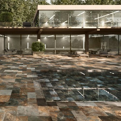 Placas de revestimento em grés porcelanato - GEOLOGY - Century - com acabamento natural / para ambiente interno / para ambiente externo