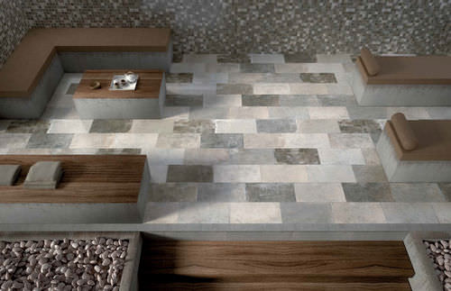 Placas de revestimento em grés porcelanato - PANTHEON : ARES - Century - com relevo / para ambiente interno / de piso