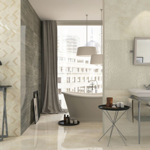 Placas de revestimento em grés porcelanato - GRAND TOUR - Naxos - em mármore / polida / brilhante