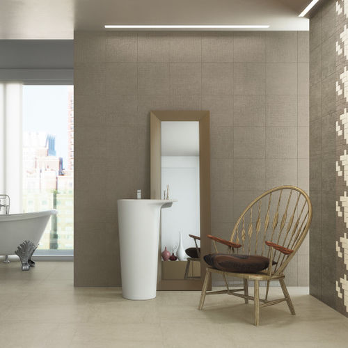 Placas de revestimento em grés porcelanato - HANDMADE : YUKON - Naxos - polida / fosca / para ambiente interno