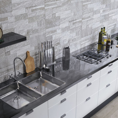 Placas de revestimento em grés porcelanato - LITHOS : MURETTO LATEMAR 3D - Naxos - fosca / para ambiente interno / de parede