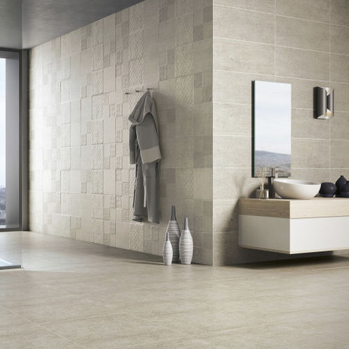 Placas de revestimento em grés porcelanato - MAKER : GRAPHIC MARL - Naxos - fosca / para ambiente interno / de parede