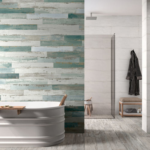 Placas de revestimento em grés porcelanato - FLAIR - Naxos - fosca / com acabamento natural / 3D