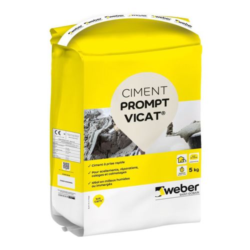 Argamassa de vedação - PROMPT VICAT®  - Weber Industries - para contrapiso / para alvenaria / para concreto