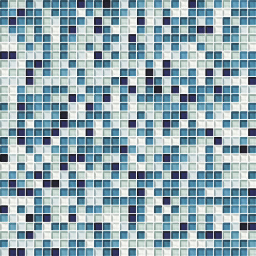 Pastilhas em vidro - CR.0540 MAREA G - Mosaico + - texturizada / para ambiente interno / de parede
