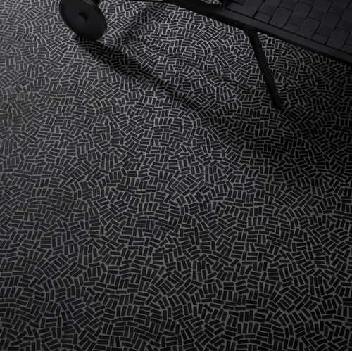 Pastilhas em grés porcelanato - COAL - Mosaico + - para ambiente interno / de piso / retangular