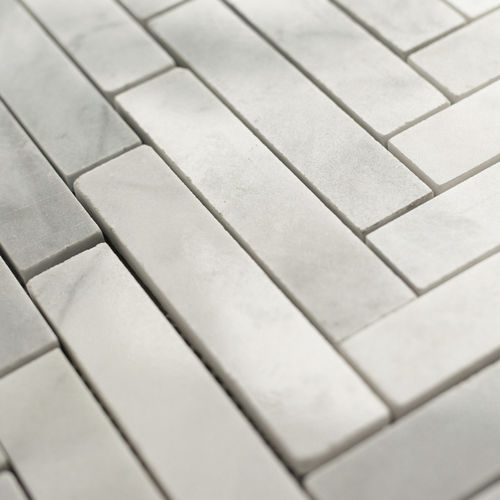 Pastilhas em mármore - SPINA GRANDE BIANCO T 14 x 3 x 1 - PIETRE DI RAPOLANO PDR SRL - brilhante / para cozinha / para banheiro