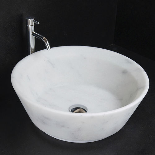 Cuba de apoio - SIMPLE CARRARA T - PIETRE DI RAPOLANO PDR SRL - em mármore / com acabamento fosco / brilhante