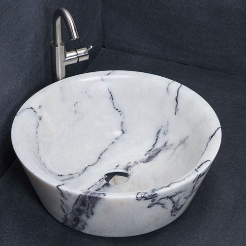 Cuba de apoio - SIMPLE LILAC - PIETRE DI RAPOLANO PDR SRL - em mármore / com acabamento fosco / brilhante