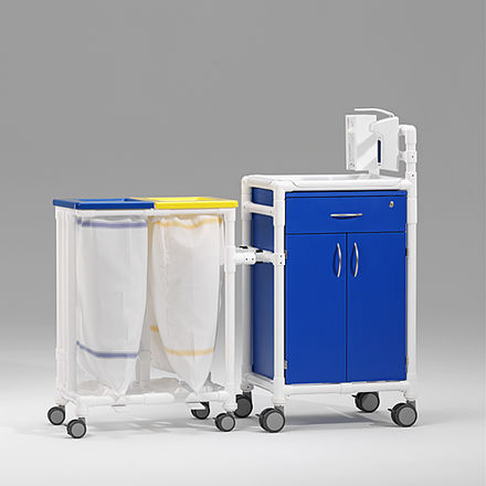 Carrinho auxiliar - MPC 372 S - RCN Medizin- und Rehatechnik - para roupa / coletor de lixo / para estabelecimento de saúde