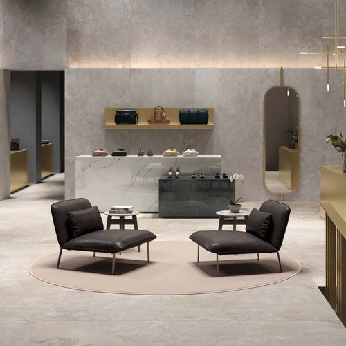 Placas de revestimento em grés porcelanato - ALPES - ABK - fosca / com acabamento natural / para ambiente interno