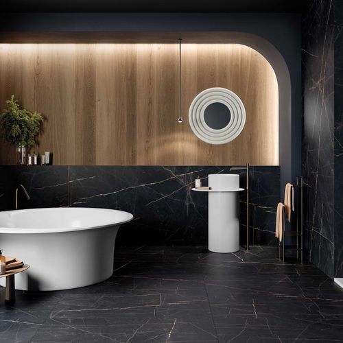 Placas de revestimento em grés porcelanato - SENSI 900 - ABK - polida / brilhante / lisa