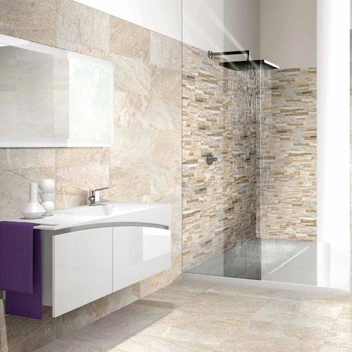 Placas de revestimento em grés porcelanato - SLATE - Antica Ceramica Rubiera S.r.l. - polida / para ambiente interno / para banheiro