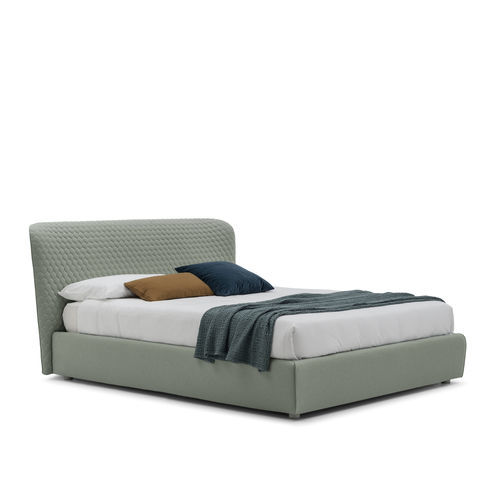 Cama de casal - Corolle - Bolzan Srl-Società Benefit - contemporânea / estofada / com cabeceira em capitonê