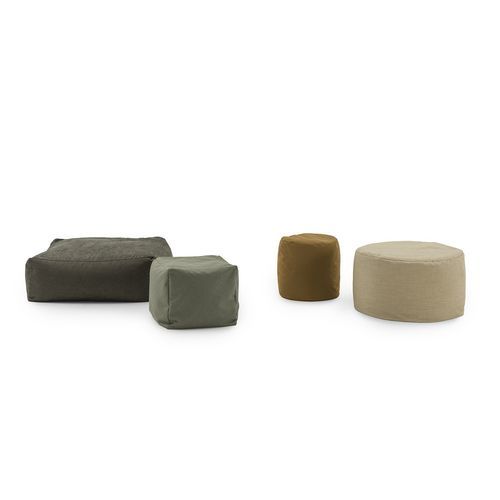 Puff contemporâneo - soft - Bolzan Srl-Società Benefit - de lã / em linho / em algodão