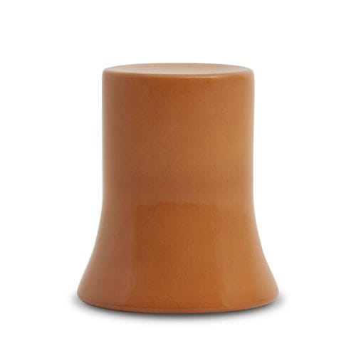 Mesa lateral contemporânea - In girum - Bolzan Srl-Società Benefit - cerâmica / com base em terracota / redonda