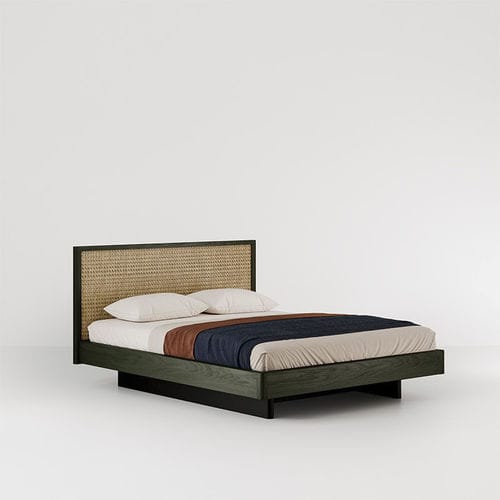 Cama de casal - AWASE  - Bolzan Srl-Società Benefit - contemporânea / com cabeceira / em madeira