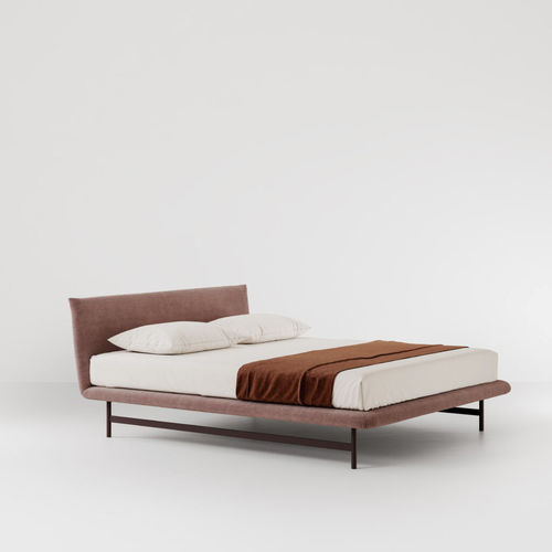Cama de casal - DORA  - Bolzan Srl-Società Benefit - contemporânea / com cabeceira / estofada