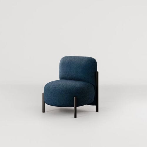 Poltrona contemporânea - FLAG   - Bolzan Srl-Società Benefit - em tecido / em madeira / estofada