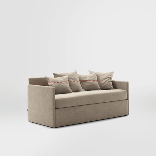 Sofá-cama - LINE - Bolzan Srl-Società Benefit - contemporâneo / em tecido / com compartimento de arrumação