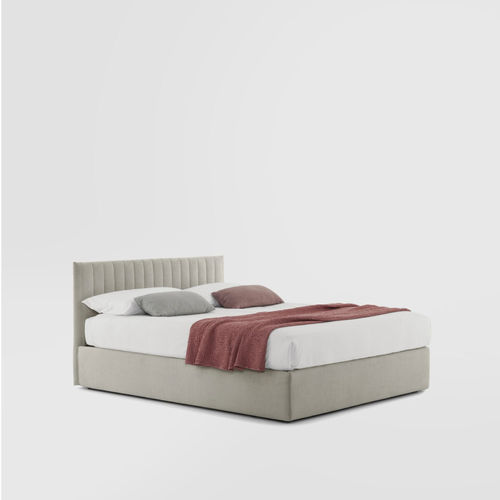 Cama de casal - CAMEO MAISON  - Bolzan Srl-Società Benefit - contemporânea / com cabeceira estofada / estofada