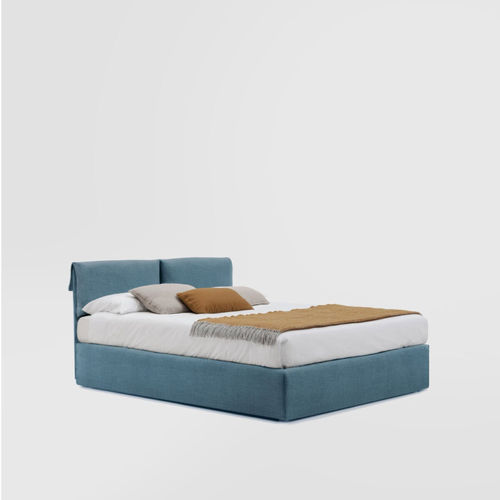 Cama de casal - CAMEO IORCA  - Bolzan Srl-Società Benefit - contemporânea / com cabeceira estofada / estofada