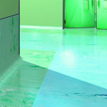 Revestimento de piso em borracha - PLANWAY : MR RP - Remp - para ambiente interno / para o setor terciário / em rolo