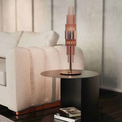 Luminária de mesa - STREAMLINE - Ccastro Lighting - em latão banhado a ouro / contemporânea / Wire