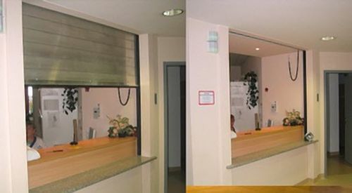 Persiana externa - Jansen Tore GmbH & Co. KG - metálica / para porta de interior / corta-fogo