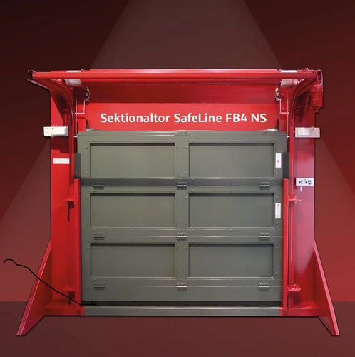 Porta industrial à prova de bala - FB4 NS - Jansen Tore GmbH & Co. KG - seccionada / metálica / automática