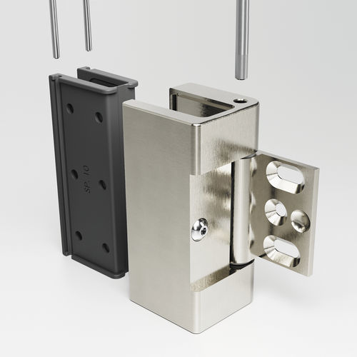 Dobradiça para porta de vidro - GFS Design - para porta de box de banheiro / para porta de abrir / em alumínio