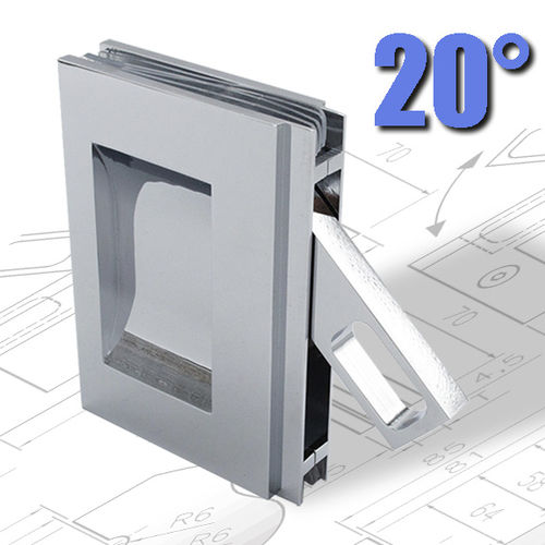 Maçaneta para porta de correr - IN-WALL - GFS Design - para porta de vidro / metálica / moderna