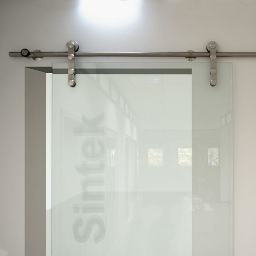 Sistema deslizante em aço inoxidável - SINTEK - GFS Design - para porta de vidro