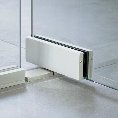 Dobradiça para porta de vidro - HYDRA Pro - GFS Italian Innovative Glass Fixing - para porta de abrir / em alumínio anodizado / hidráulica