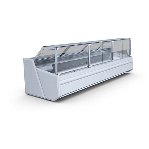 Vitrina refrigerada tipo balcão - SAMOS DEEP - IGLOO - para loja / em aço inoxidável / de alumínio