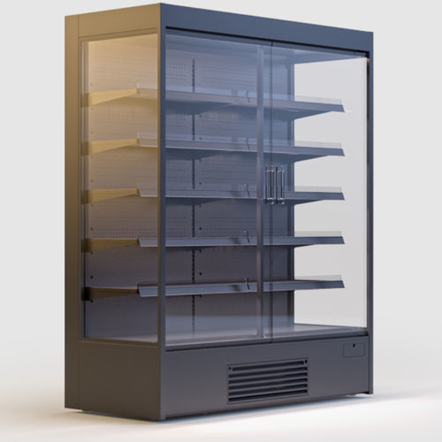 Vitrina refrigerada de estante - KING INVERTER DUT - IGLOO - para loja / em aço inoxidável / preta