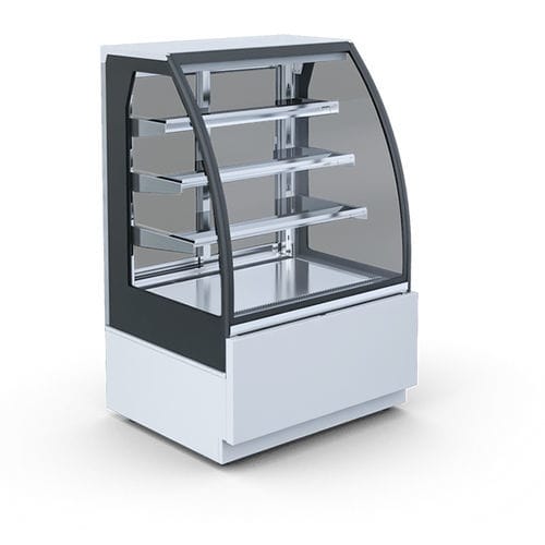 Vitrina refrigerada de estante - PETRO - IGLOO - para loja / em aço inoxidável / preta