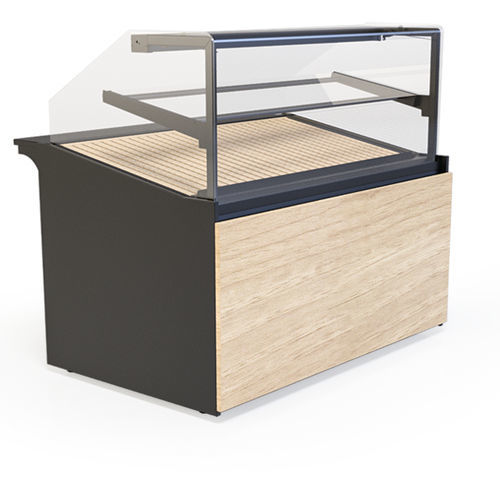 Vitrina moderna - PASTELLA NEUTRAL BAKE - IGLOO - de bancada / em vidro / em madeira
