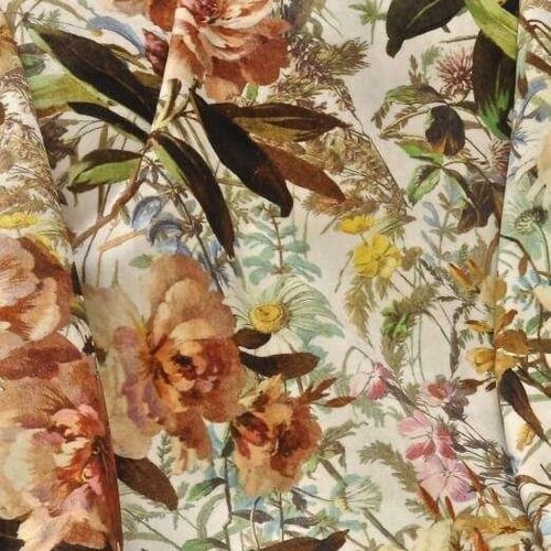 Tecido para estofados - BELLA 4110  - Decobel srl - para cortinas / com natureza / com padrão floral