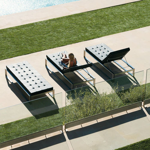 Espreguiçadeira contemporânea - SIESTA - FueraDentro - em Batyline® / em aço inoxidável / de jardim