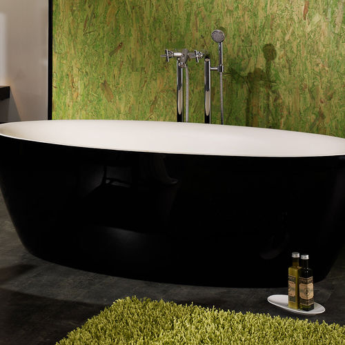 Banheira oval - DIP - AQUAdesign - freestanding / em compósito / em acrílico