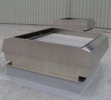 Janela para extração natural de fumaça em vidro - MULTIJET - AIRSUN - em alumínio / em policarbonato / para telhado