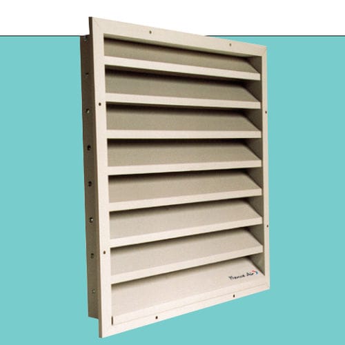 Grelha de ventilação em alumínio - GLA - AIRSUN - em alumínio anodizado / retangular / para ambiente externo